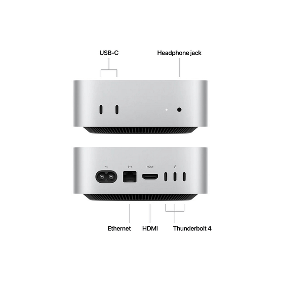 MAC MINI: APPLE M4 CHIP WITH 10?CORE CPU AND 10?CORE GPU, 16GB, 256GB SSD